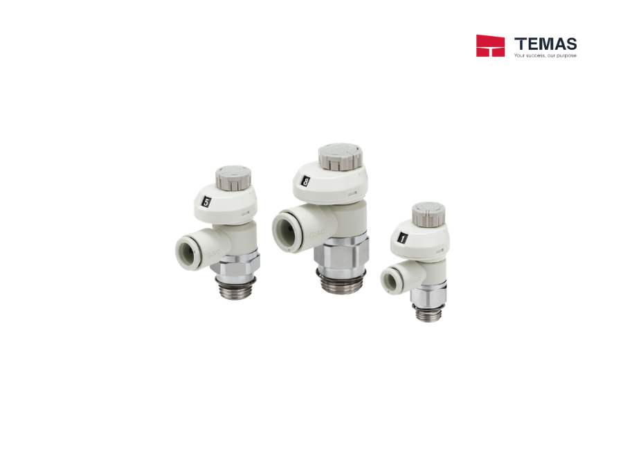 VAN ĐIỀU CHỈNH TỐC ĐỘ CÓ ĐỒNG HỒ ĐO REN ĐA DỤNG SMC AS-FS